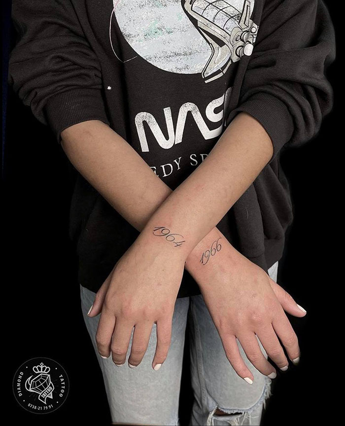 Tattoo Matching Wrist Dates