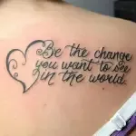 Quote/Words Tattoo Style
