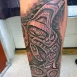 Wood Carving Tattoo Style